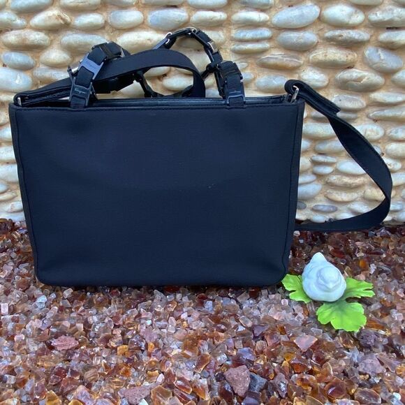 SALVATORE FERRAGAMO Nylon Chain-Linked Shoulder/Crossbody Bag. EUC! - Picture 2 of 16